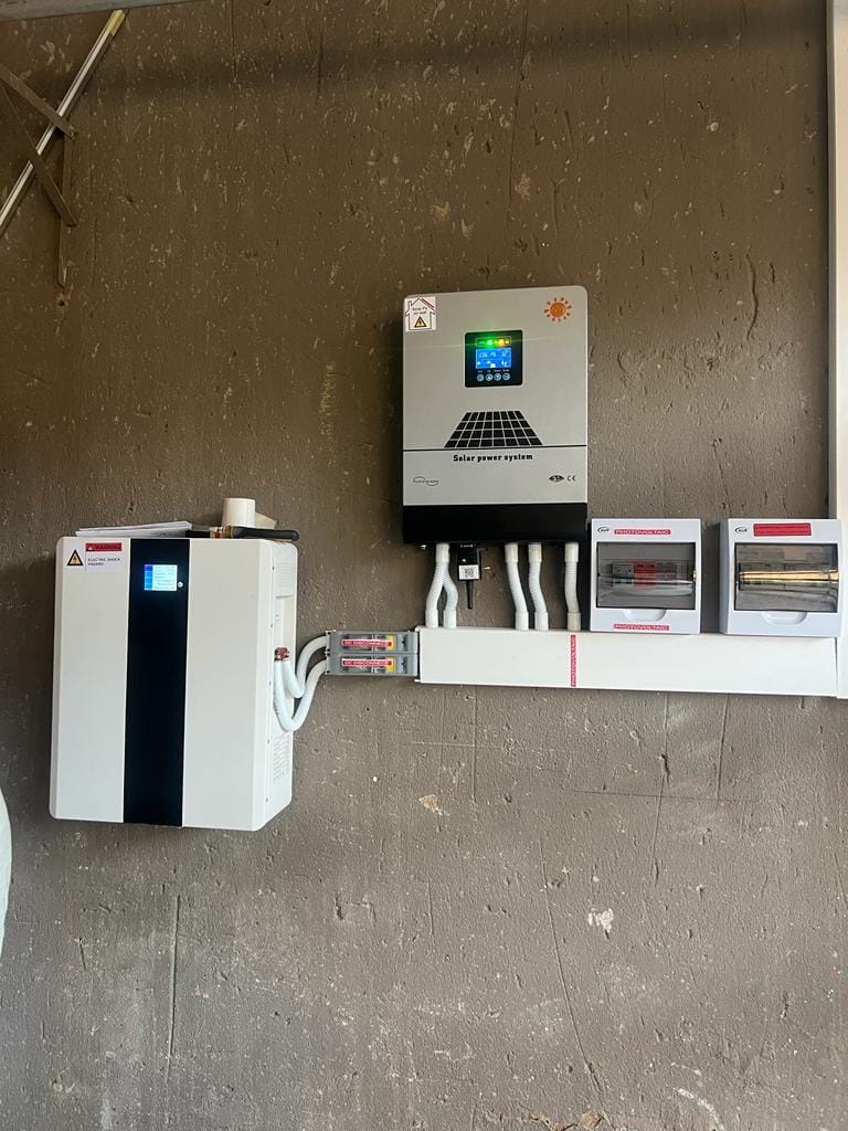 3kva 24v Hybrid Inverter 2.5kwh lithium battery Solar System