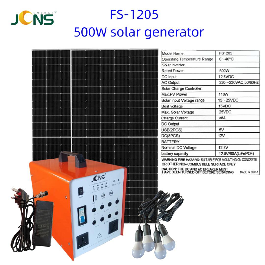 500w Solar Generator with 768wh lithium battery