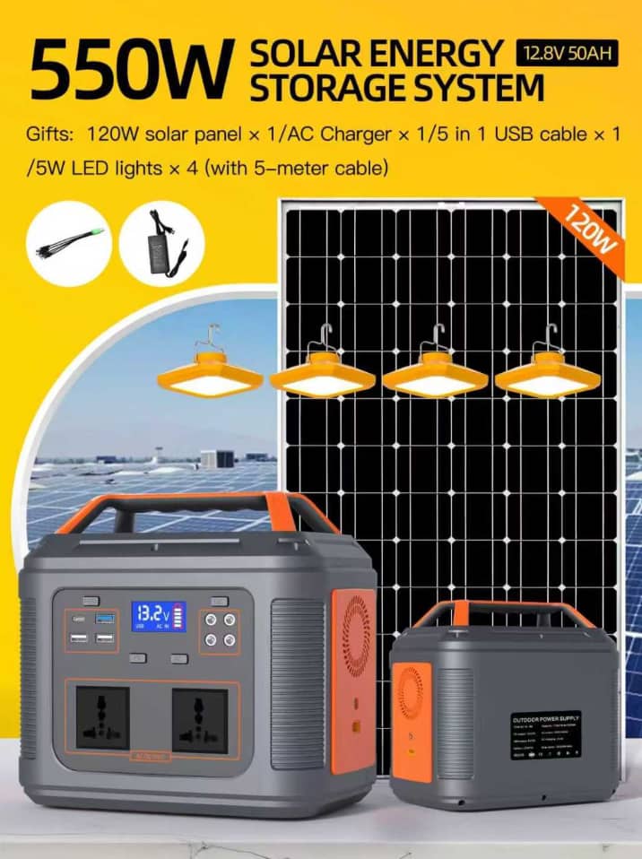 550w -12v Solar Generator
